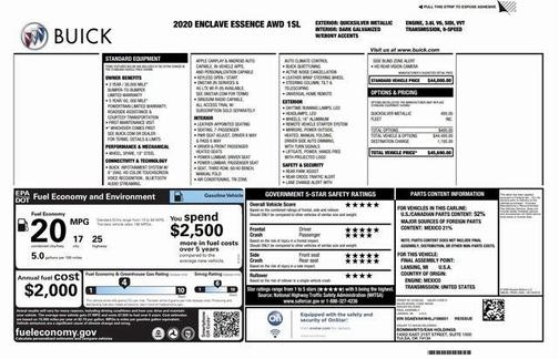 2020 Buick Enclave AWD Essence