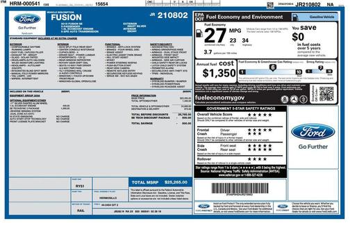 Ingot Silver 2018 Ford Fusion SE