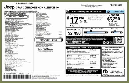 2019 Jeep Grand Cherokee High Altitude