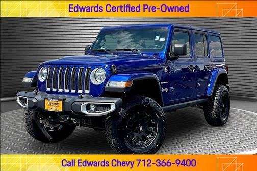 Ocean Blue Metallic Clearcoat 2020 Jeep Wrangler Unlimited Sahara