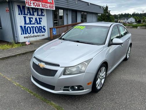 Silver 2013 Chevrolet Cruze LTZ Sedan
