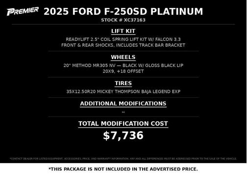 Gray 2025 Ford F-250 Platinum