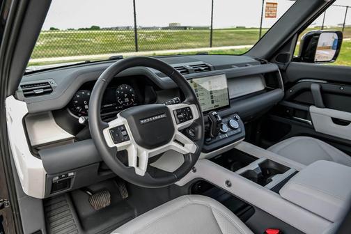 Santorini Black 2025 Land Rover Defender P300 S