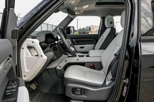 Santorini Black 2025 Land Rover Defender P300 S