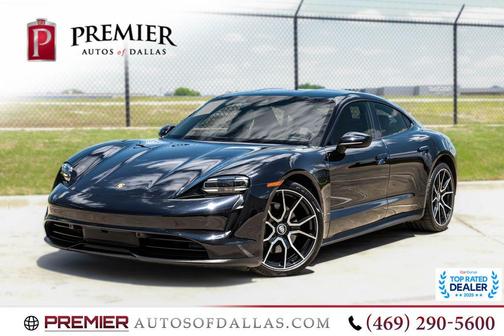 Jet Black Metallic 2022 Porsche Taycan Base