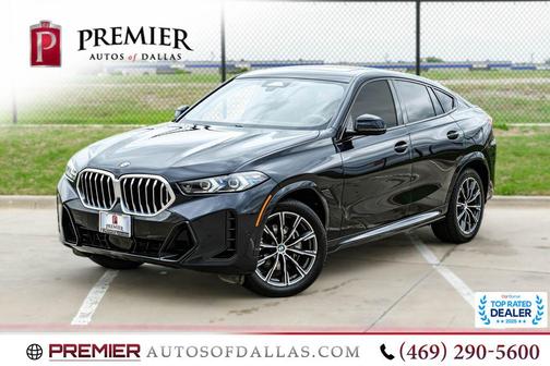 Carbon Black Metallic 2025 BMW X6 xDrive40i