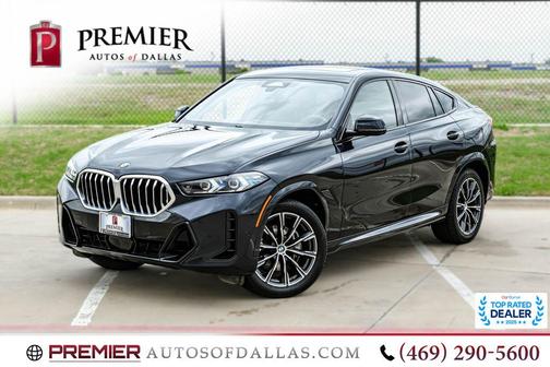 Carbon Black Metallic 2025 BMW X6 xDrive40i