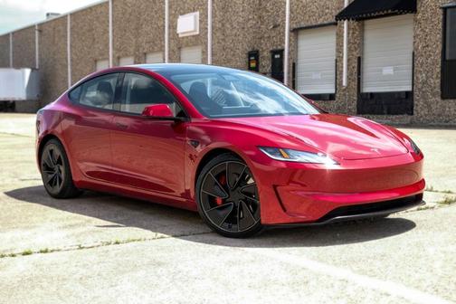Red 2024 Tesla Model 3 Performance