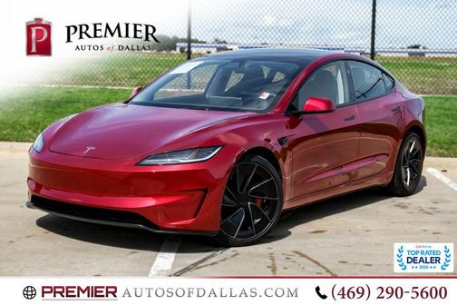 Red 2024 Tesla Model 3 Performance