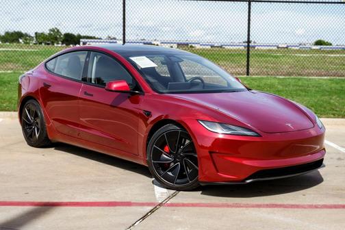 Red 2024 Tesla Model 3 Performance