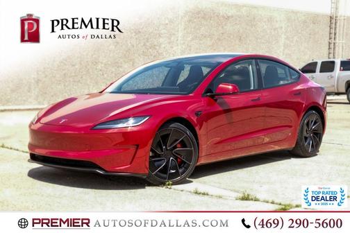 Red 2024 Tesla Model 3 Performance