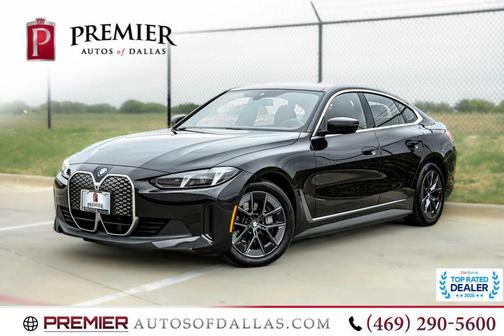 Black Sapphire Metallic 2025 BMW i4 Gran Coupe xDrive40