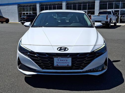 Ceramic White 2023 Hyundai ELANTRA HEV Limited