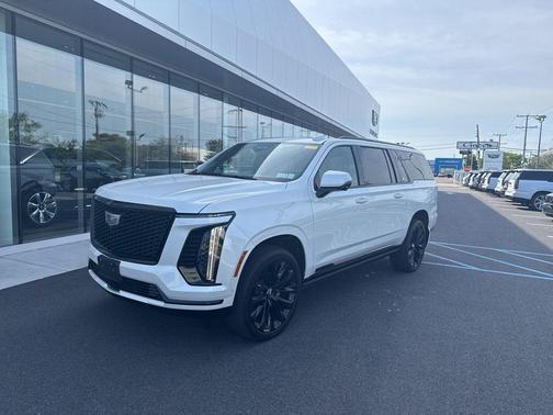 Crystal White Tricoat 2025 Cadillac Escalade ESV Sport Platinum
