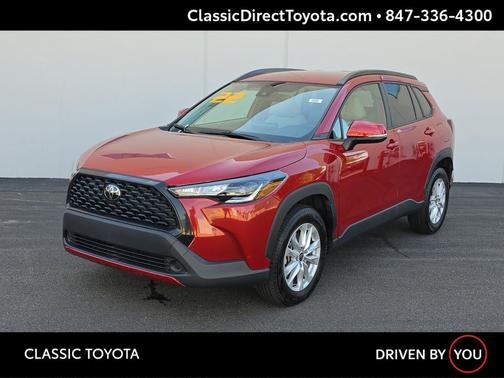 Barcelona Red Metallic 2022 Toyota Corolla Cross LE