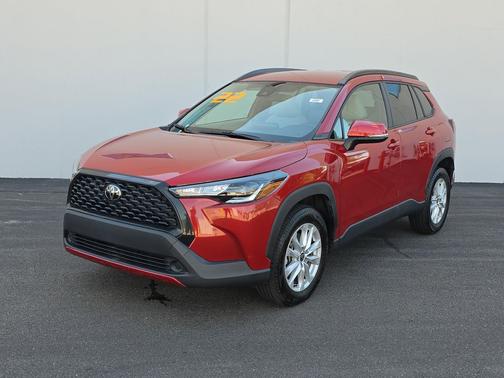 Barcelona Red Metallic 2022 Toyota Corolla Cross LE