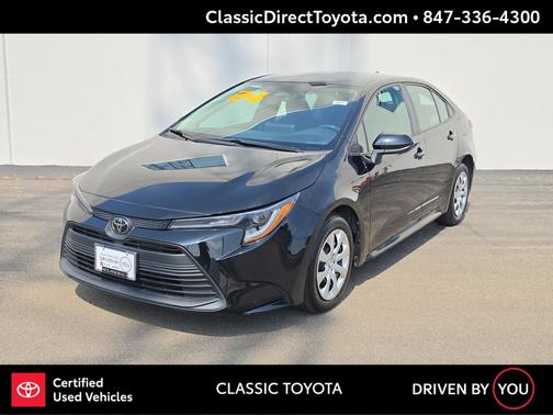 Midnight Black Metallic 2024 Toyota Corolla LE