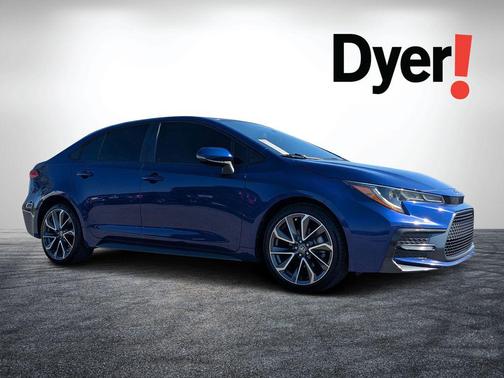 Blue Crush Metallic w/Black Sand Pearl Roof 2021 Toyota Corolla SE