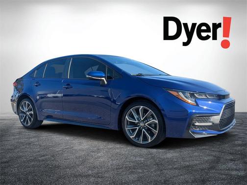 Blue Crush Metallic w/Black Sand Pearl Roof 2021 Toyota Corolla SE