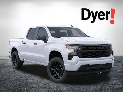 Summit White 2026 Chevrolet Silverado 1500 Custom