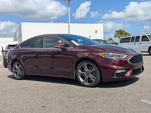 Burgundy Velvet Metallic Tinted Clearcoat 2017 Ford Fusion Sport