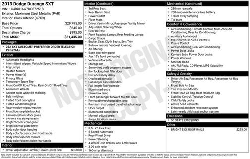 2013 Dodge Durango SXT