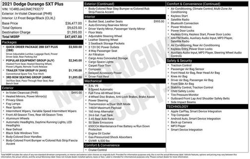 2021 Dodge Durango SXT Plus