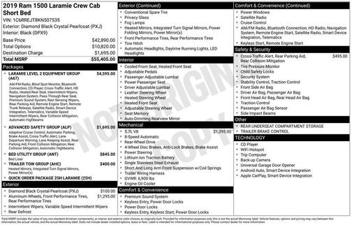 2019 RAM 1500 Laramie