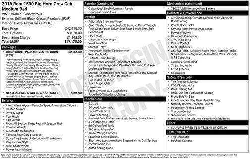 2016 RAM 1500 Big Horn
