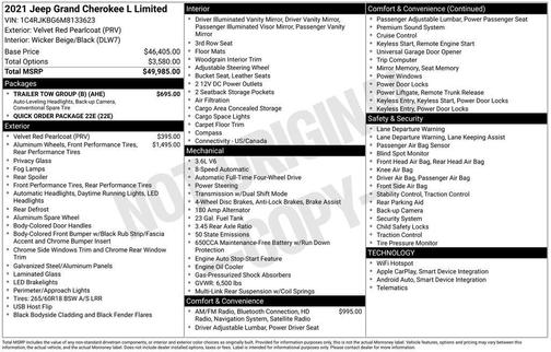2021 Jeep Grand Cherokee L Limited