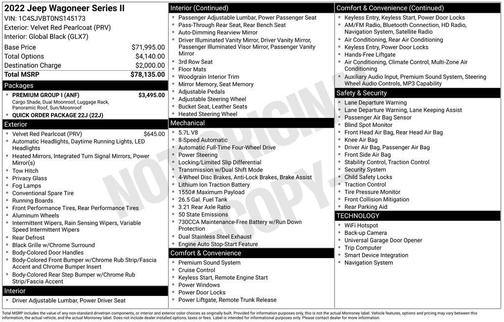 2022 Jeep Wagoneer Series II 4x4