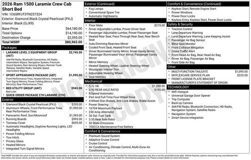 2026 RAM 1500 Laramie