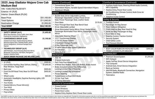 2025 Jeep Gladiator Mojave