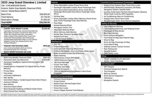 2025 Jeep Grand Cherokee L Limited