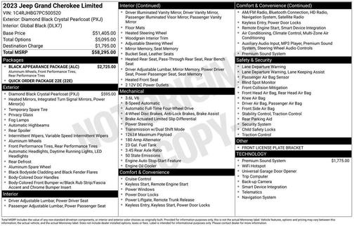 2023 Jeep Grand Cherokee Limited
