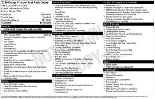 2026 Dodge Charger R/T Scat Pack