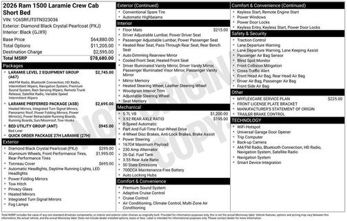 2026 RAM 1500 Laramie