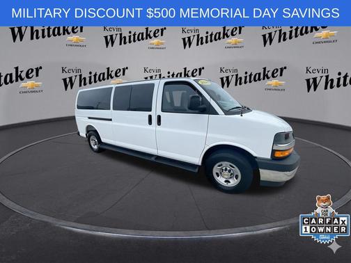 Summit White 2025 Chevrolet Express 3500 RWD 3500 Extended Wheelbase LT