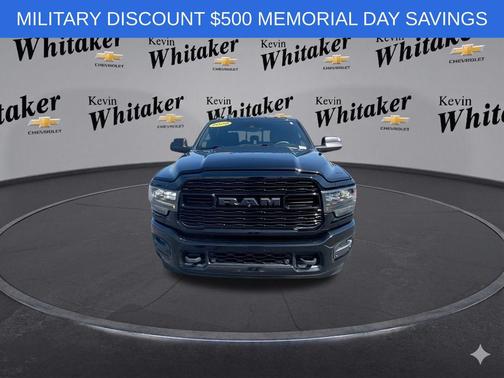 Diamond Black Crystal Pearlcoat 2020 RAM 3500 Limited Mega Cab 4x4 6'4' Box