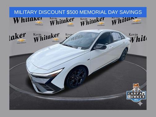 Atlas White 2024 Hyundai ELANTRA N Line