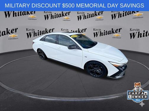 Atlas White 2024 Hyundai ELANTRA N Line