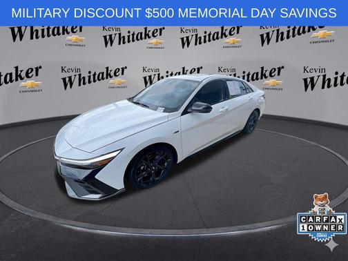 Atlas White 2024 Hyundai ELANTRA N Line
