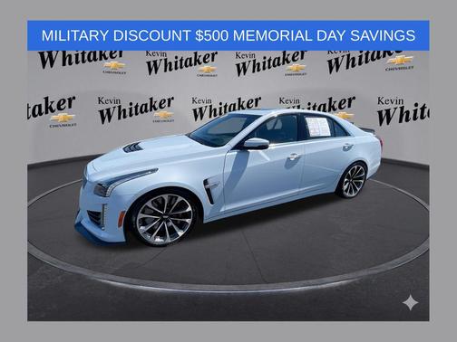 Crystal White Tricoat 2018 Cadillac CTS-V Base
