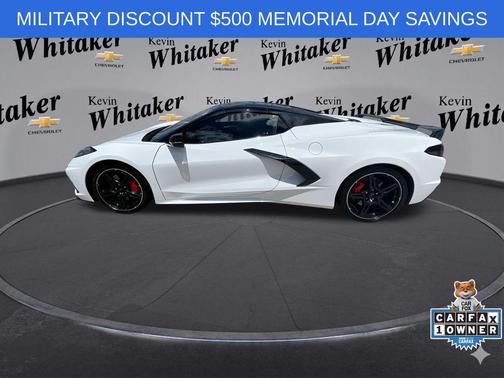 Arctic White 2023 Chevrolet Corvette Stingray w/3LT