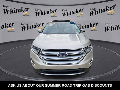 White Gold Metallic 2017 Ford Edge Titanium