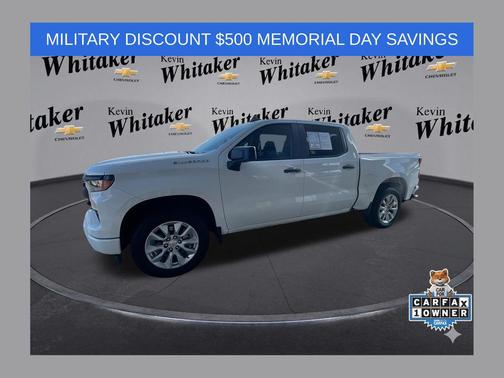 Summit White 2023 Chevrolet Silverado 1500 Custom