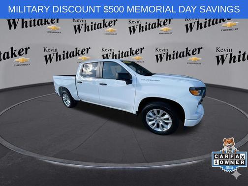 Summit White 2023 Chevrolet Silverado 1500 Custom