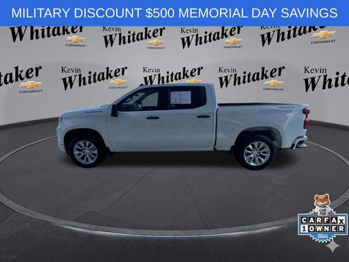 Summit White 2023 Chevrolet Silverado 1500 Custom