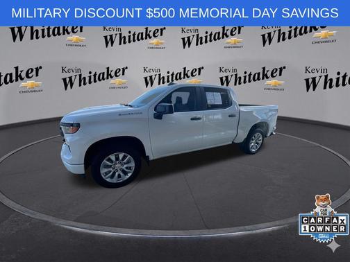 Summit White 2023 Chevrolet Silverado 1500 Custom