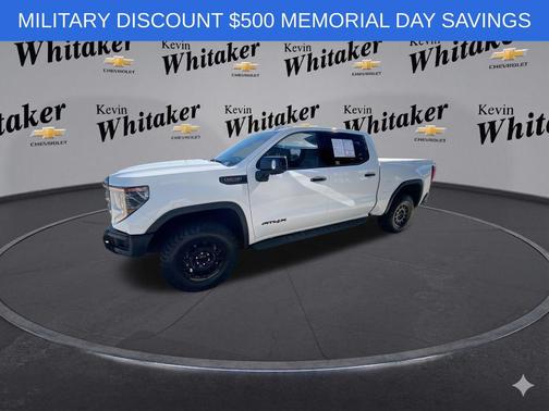 Summit White 2023 GMC Sierra 1500 AT4X